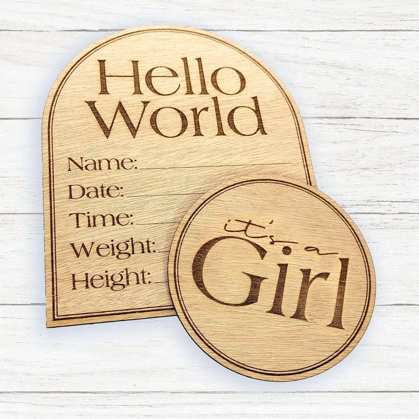 Birth Stats plus Gender Reveal Token | Baby Birth Announcement Sign | Custom Nursery Decor | Baby shower Gift | Gender Reveal | Baby Stats