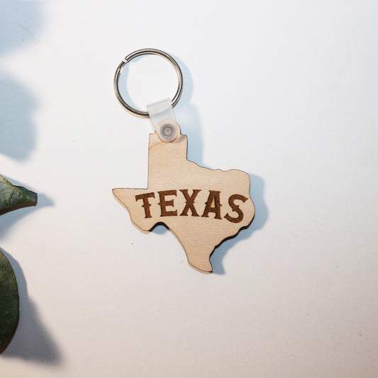 Texas Keychain | Texas Wood Keychain | Wood Keychain | State of Texas | Texas gift | State Keychain | State of Texas | Texas souvenir