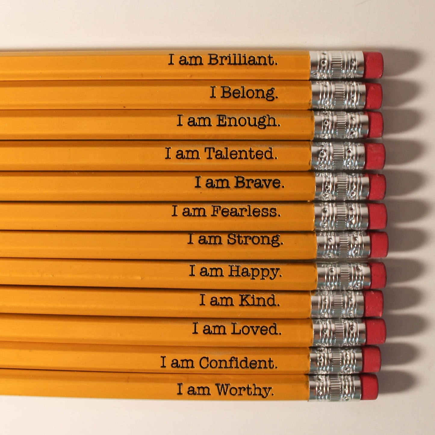 Affirmation Pencils 2.0 | Positive Pencils | Back To School | School Supplies | Pencils with name | Custom Pencils | Engraved Pencil | I am