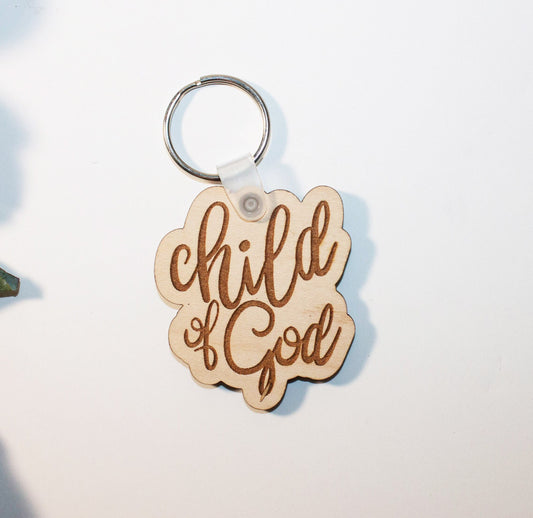 Child of God Keychain, Child of God, Gifts for girls, Gifts for kids, Faith keychain, Wood keychain, Backpack keychain, Faith based gifts