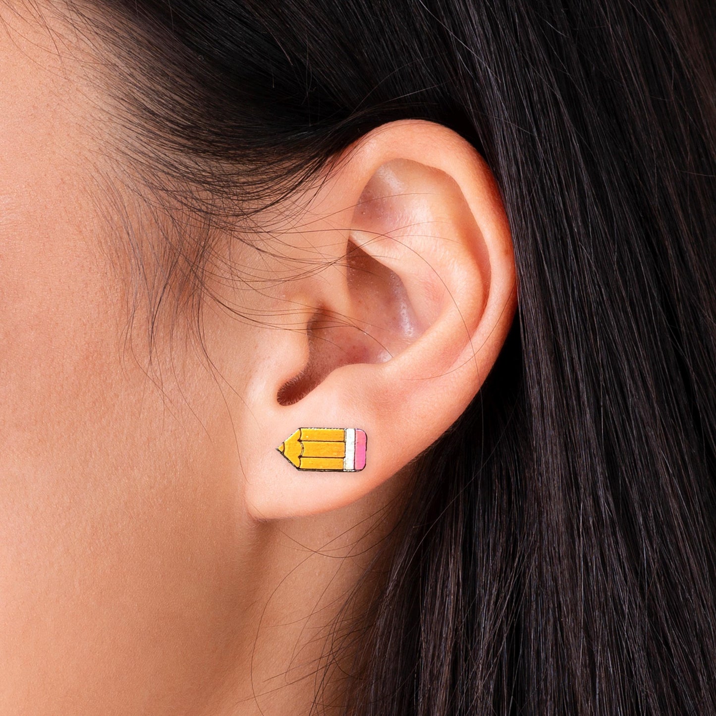 Pencil Earrings | Teacher Earrings | Teacher Gift | Stud Earrings | Wooden Stud Earrings | Post Earrings | Handmade Earrings | Wood Earrings