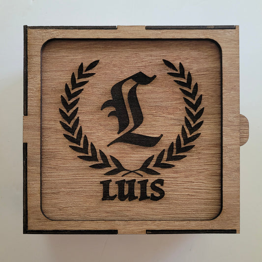 Shot Glass Set | Shot Glasses Personalized | Wood Gift Box | Monogram |